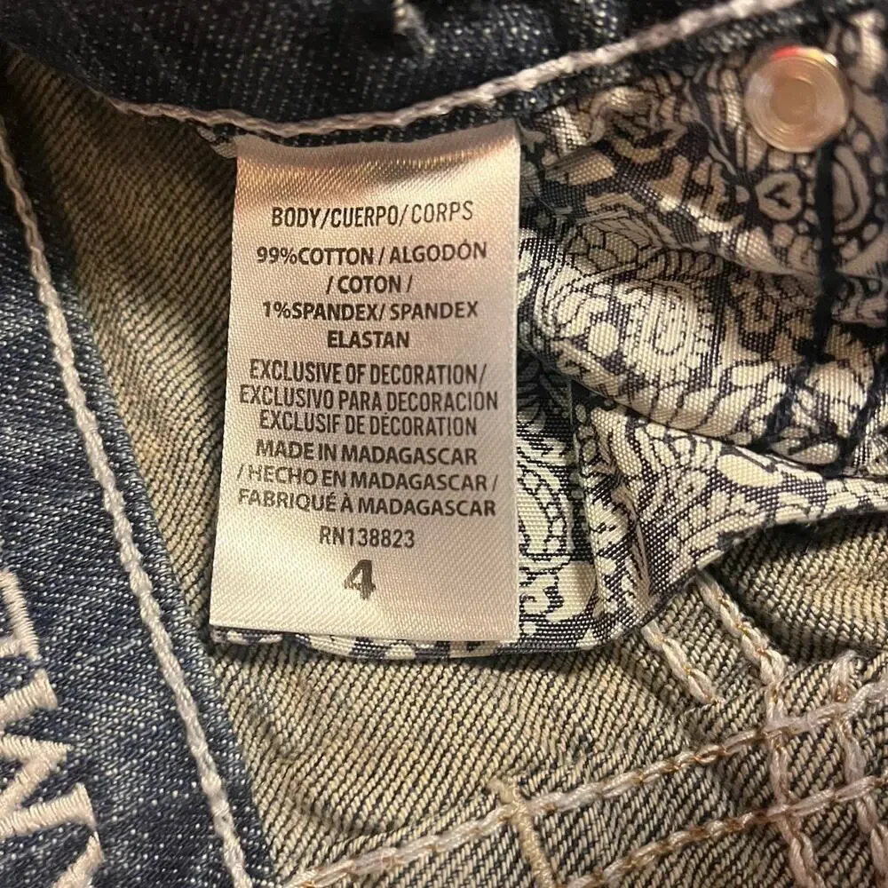 Cody James & Wrangler Toddler 4T Blue Jeans Denim Cotton Stretch Adjust Waist